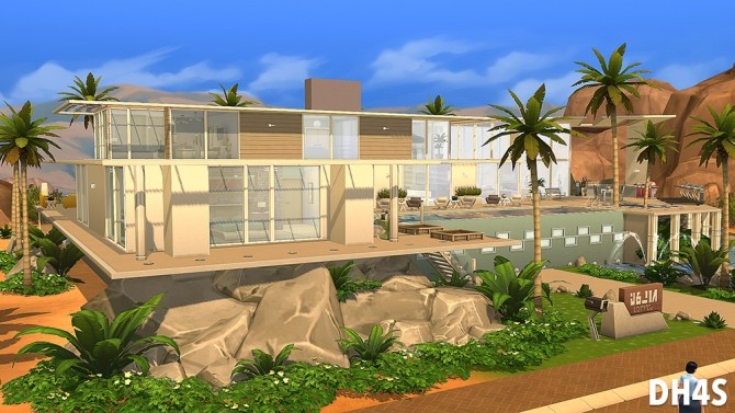 Sims 4 804 Sycamore Road, Santa Monica house at DH4S
