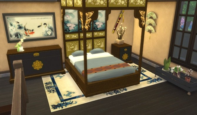Sims 4 Asian Beds at Leander Belgraves