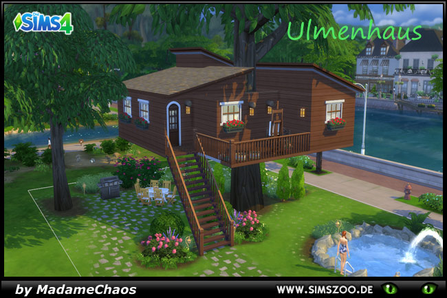 Sims 4 Tree house by MadameChaos at Blacky’s Sims Zoo