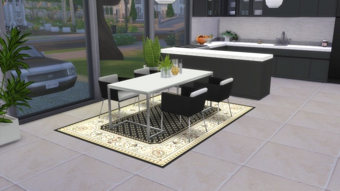 Sims 4 More Oriental Rugs size 4x2 by Wallpaper at Mod The Sims