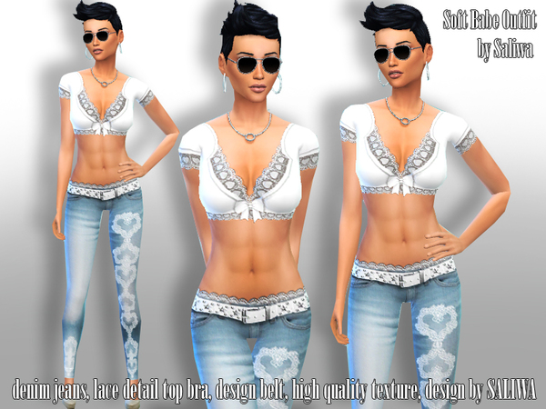 Sims 4 Soft Babe Outfit by Saliwa at TSR