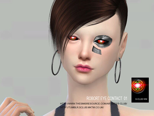 Sims 4 Robot eye contact 01 by S Club WM at TSR