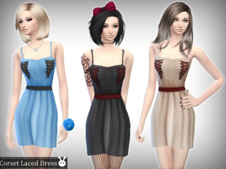 Corset Laced Dress by XxNikkibooxX at TSR