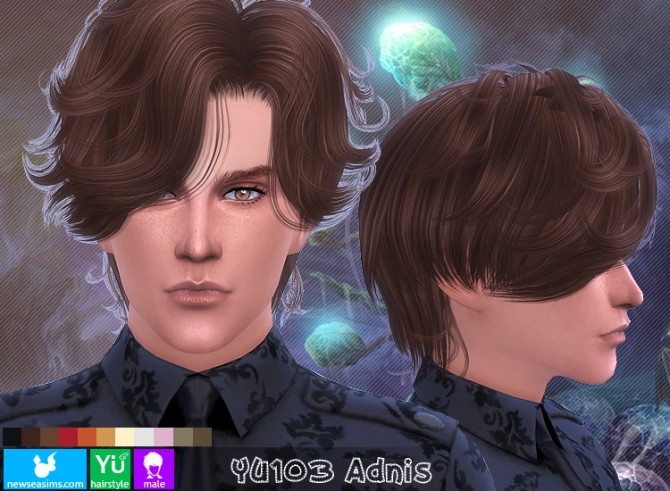Sims 4 YU103 Adnis hair (Pay) at Newsea Sims 4
