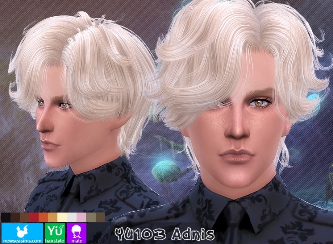 Sims 4 YU103 Adnis hair (Pay) at Newsea Sims 4