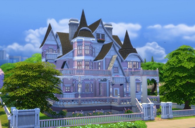 Sims 4 Pristine Pink Victorian by Christine11778 at Mod The Sims