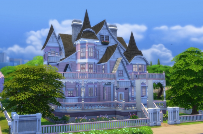 Pristine Pink Victorian by Christine11778 at Mod The Sims » Sims 4 Updates