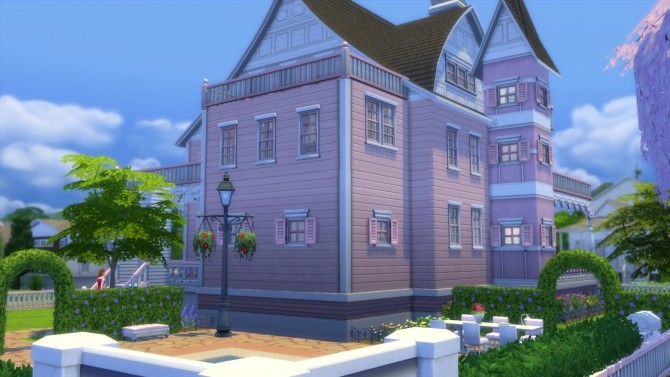 Sims 4 Pristine Pink Victorian by Christine11778 at Mod The Sims