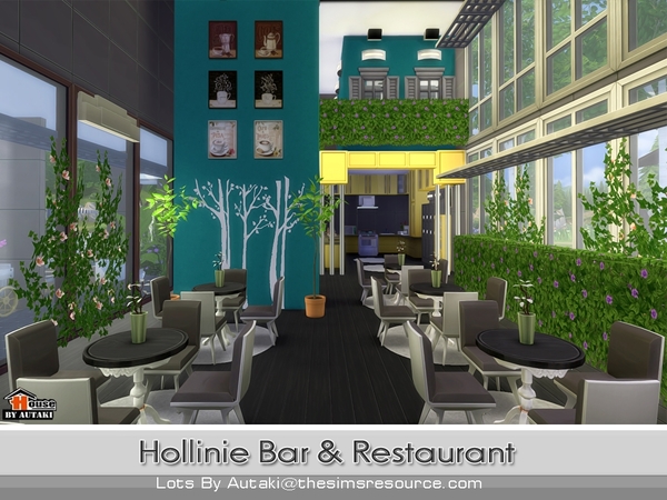 Sims 4 Hollinie Bar and Restaurant by autaki at TSR