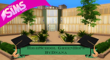 HighSchool GreenHope by Dnana at The Sims Lover