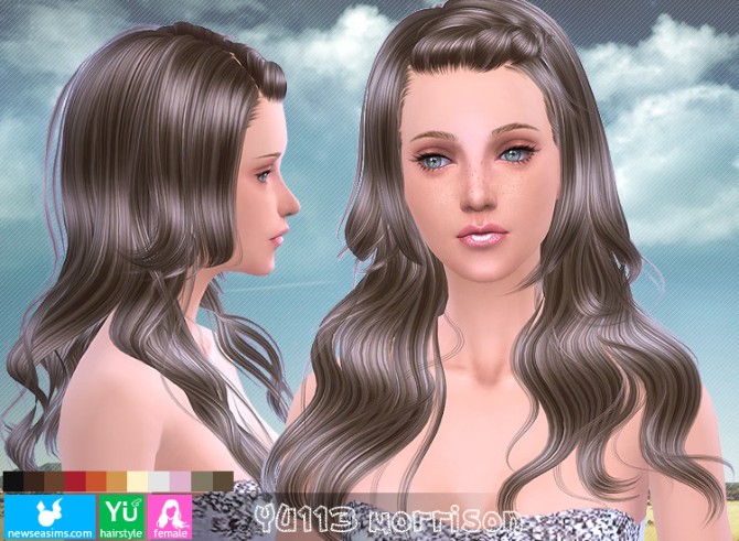 Sims 4 YU113 Morrison hair (Donate) at Newsea Sims 4