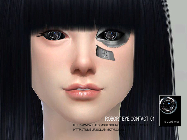 Sims 4 Robot eye contact 01 by S Club WM at TSR