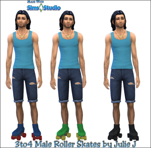 Sims 4 3to4 Roller Skates for Males at Julietoon – Julie J