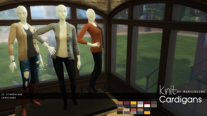 Sims 4 Knitted Cardigans at Marvin Sims