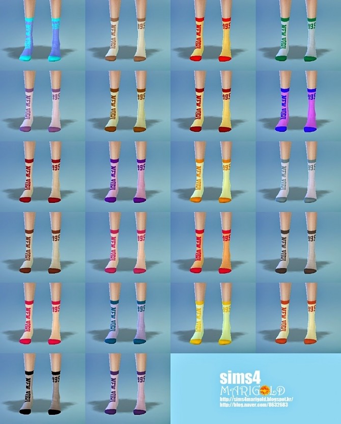 Sims 4 Calf socks 4 at Marigold