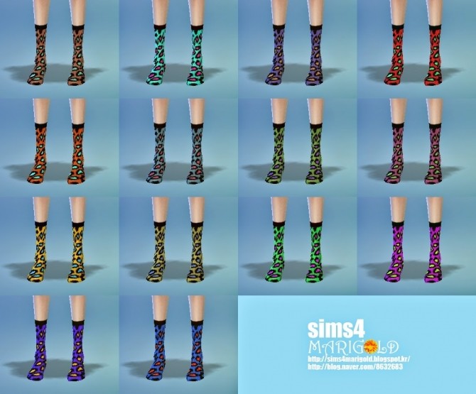 Sims 4 Calf socks 4 at Marigold