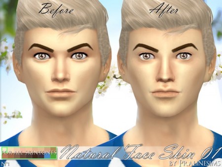 PS Natural Face Skin 01 by Pralinesims at TSR » Sims 4 Updates