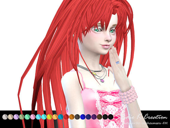 Sims 4 Animate hair 20 sesshoumaru at Studio K Creation
