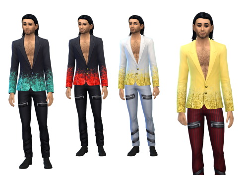 Sims 4 Male Sparkly Luxury Suite Jacket Edited at Julietoon – Julie J