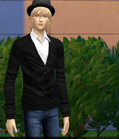 Sims 4 Black Tie Shirt + Pants at Twinklestar Rg Veda