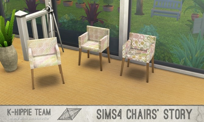Sims 4 10 chairs recolours Ekai serie lsd style at K hippie