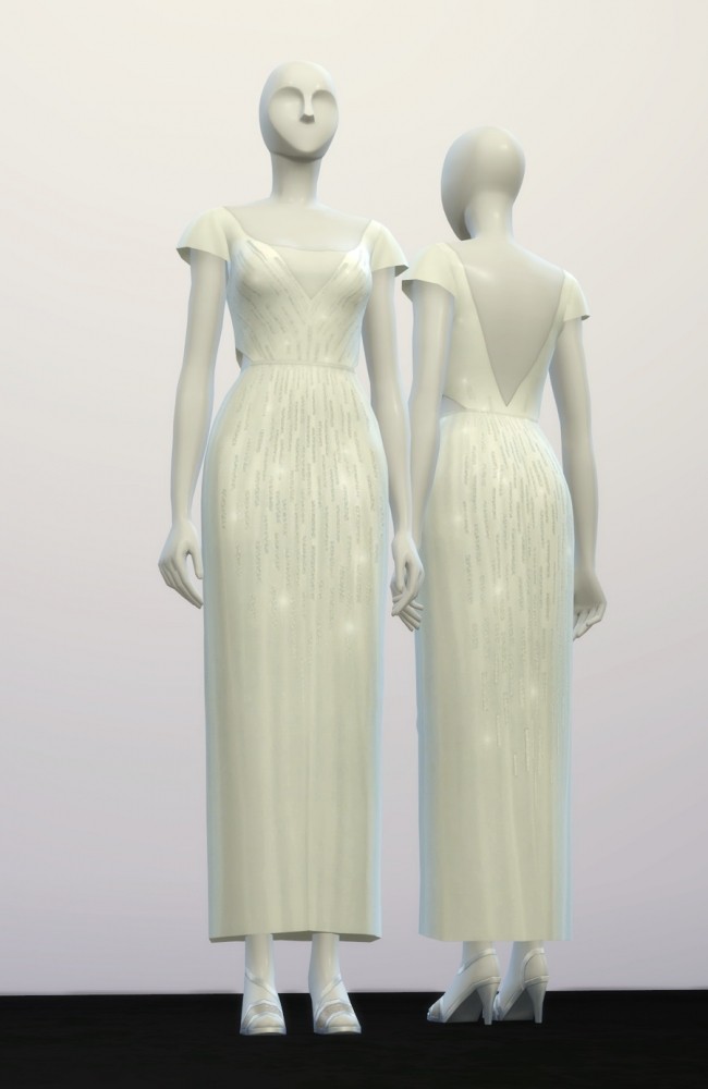 Sims 4 Lilys wedding dress at Rusty Nail