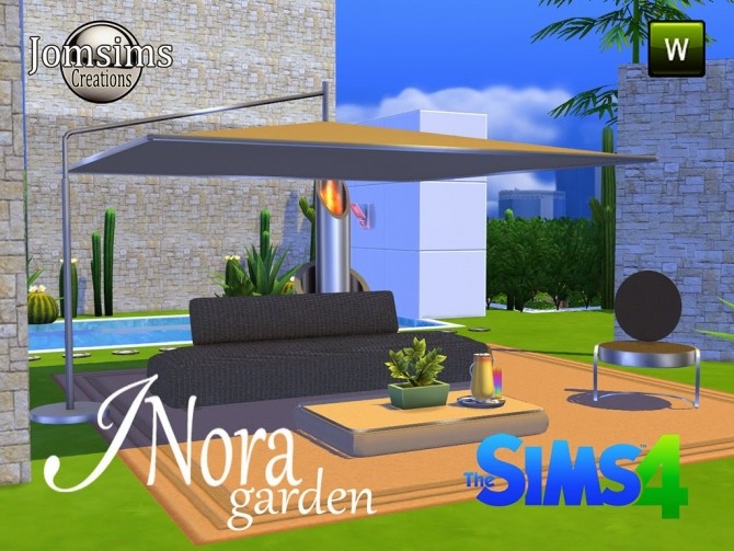 Sims 4 INORA garden set at Jomsims Creations