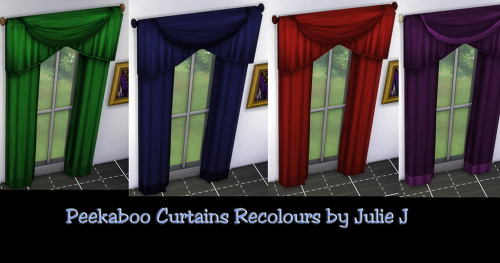 Sims 4 Peekaboo Curtain Recolours at Julietoon – Julie J