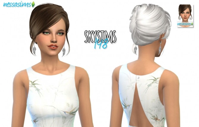Sims 4 Skysims 148 hair retexture at Nessa Sims