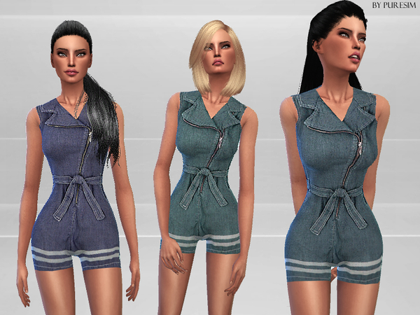 Sims 4 Casual Jumpsuits Set by Puresim at TSR