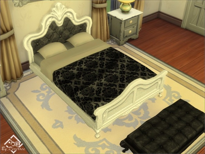 Sims 4 Sontuoso bed recolor at Devirose Sims