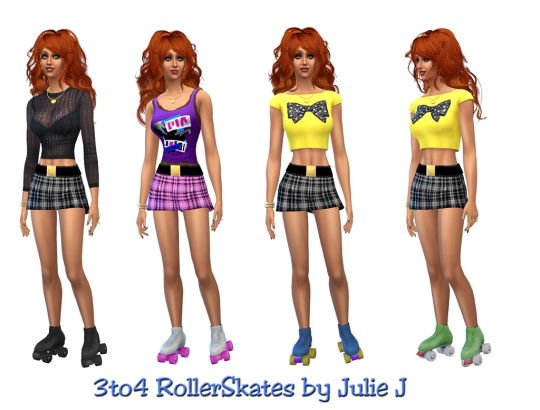 Sims 4 3to4 Roller Skates F at Julietoon – Julie J