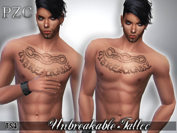 Sims 4 Unbreakable Tattoo by Pinkzombiecupcakes at TSR