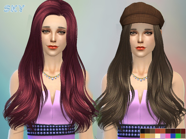 Sims 4 Hair 237 by Skysims at TSR