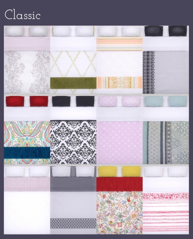 Sims 4 Updated beddings at Saudade Sims