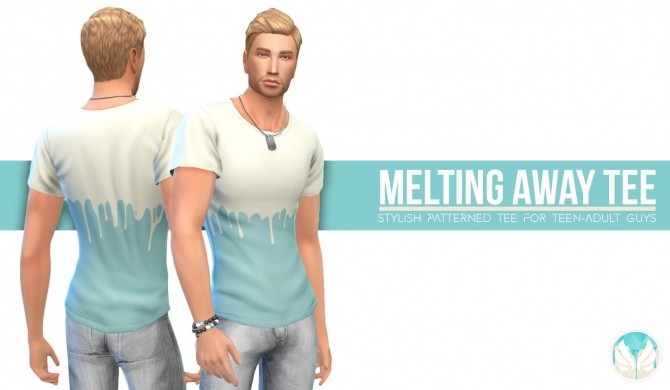 Sims 4 Melting Away Tee at Simsational Designs
