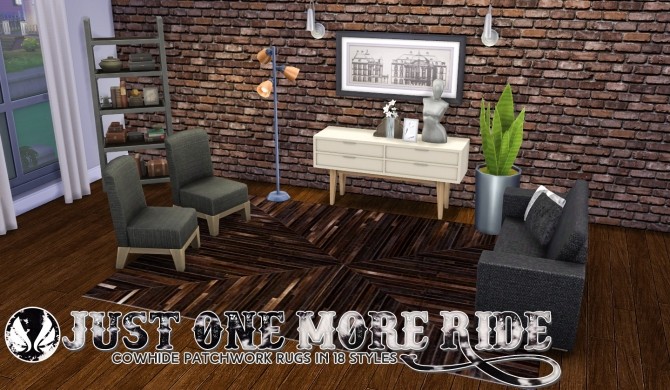 Sims 4 Patchwork Leather Rugs Part II at Simsational Designs