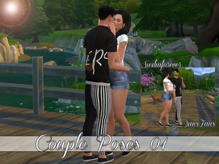 Couple poses 01 by Siciliaforever at Sims Fans