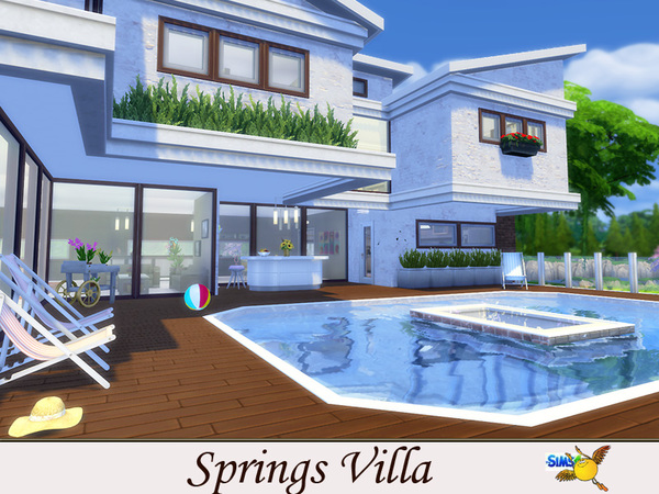 Sims 4 Springs Villa by Evi at TSR
