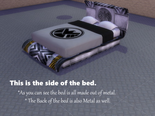 Sims 4 Marvel Shield Themed Bed at TwistedFoil