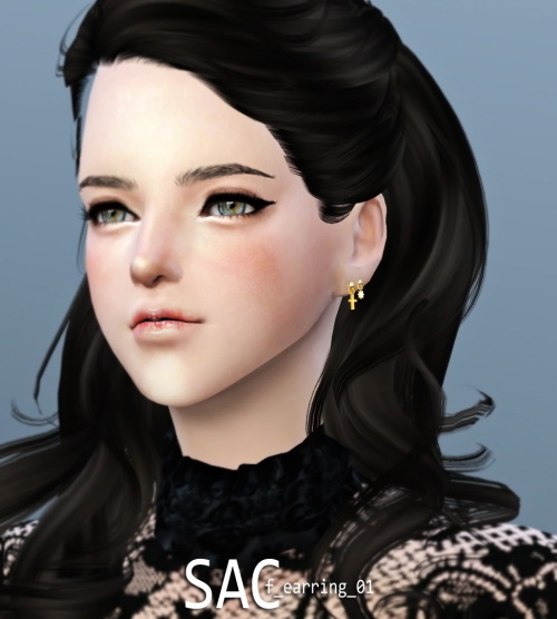 Sims 4 Female earrings 01 at SAC
