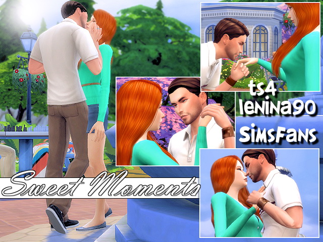 Sims 4 Sweet Moments 	poses by lenina 90 at Sims Fans