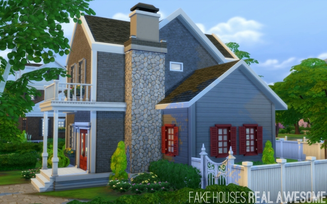 Millstone house at Fake Houses Real Awesome » Sims 4 Updates