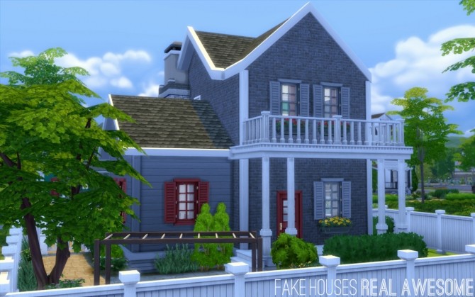 Sims 4 Millstone house at Fake Houses Real Awesome