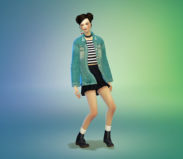 Sims 4 ACC denim jacket at Marigold