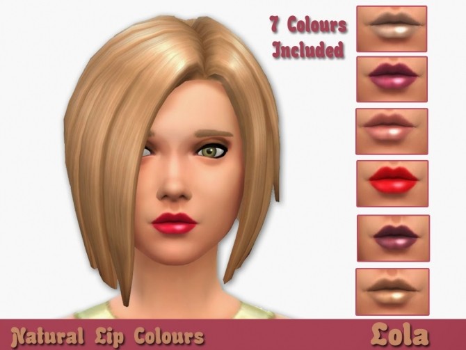 Sims 4 Natural Lipstick by Lola at Sims and Just Stuff