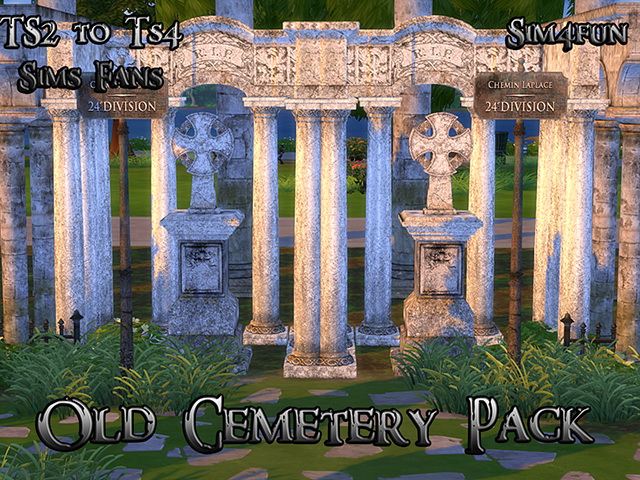 Sims 4 TS2 to TS4 Conversion Old Cemetery Pack by Sim4fun at Sims Fans