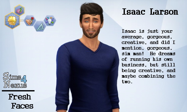 Sims 4 Larson Isaac by SamanthaGump at Sims 4 Nexus
