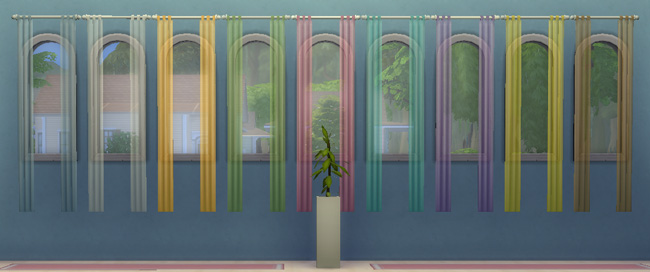 Sims 4 Curtains MinLong2 transparent by mammut at Blacky’s Sims Zoo