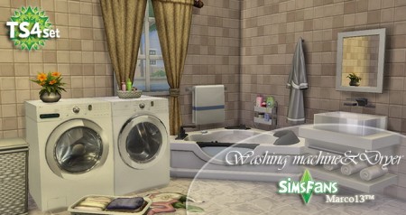 Washing Machine & Dryer by Marco13 at Sims Fans